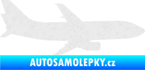 Samolepka Letadlo 019 pravá Boeing 737 Ultra Metalic bílá
