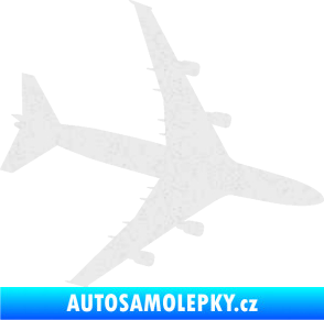 Samolepka letadlo 023 pravá Jumbo Jet Ultra Metalic bílá