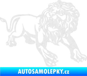 Samolepka Lev 006 pravá Ultra Metalic bílá