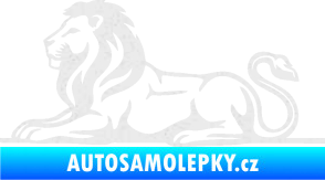 Samolepka Lev 010 levá Ultra Metalic bílá
