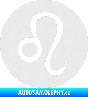 Samolepka Lev zvěrokruh 001 - horoskop Ultra Metalic bílá