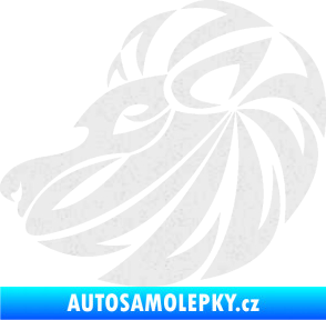 Samolepka Lev zvěrokruh 003 levá Ultra Metalic bílá