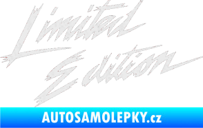 Samolepka Limited edition 001 Ultra Metalic bílá