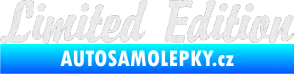 Samolepka Limited edition 002 Ultra Metalic bílá