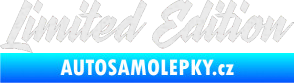 Samolepka Limited edition 003 Ultra Metalic bílá