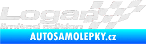 Samolepka Logan limited edition pravá Ultra Metalic bílá
