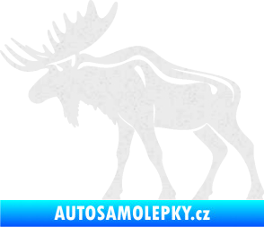 Samolepka Los 006 levá Ultra Metalic bílá
