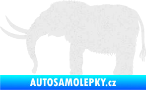 Samolepka Mamut 001 levá Ultra Metalic bílá