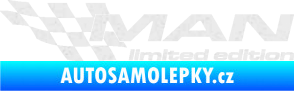 Samolepka MAN limited edition levá Ultra Metalic bílá
