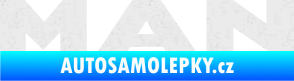 Samolepka MAN nápis Ultra Metalic bílá