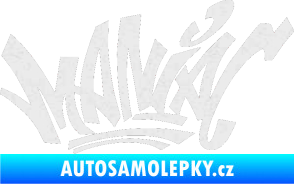 Samolepka Maniac - graffiti Ultra Metalic bílá