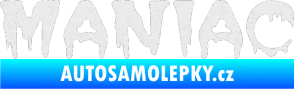 Samolepka Maniac 001 Ultra Metalic bílá
