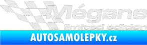 Samolepka Mégane limited edition levá Ultra Metalic bílá
