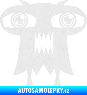Samolepka Monstrum 003 levá Ultra Metalic bílá