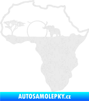 Samolepka Motiv Afrika 002 slon Ultra Metalic bílá