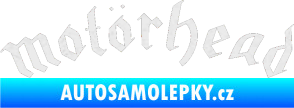 Samolepka Motorhead prohnutý Ultra Metalic bílá