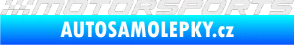 Samolepka Motorsports 001 Ultra Metalic bílá
