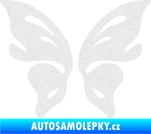 Samolepka Motýl 018 Ultra Metalic bílá