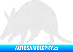 Samolepka Mravenečník 002 levá Ultra Metalic bílá