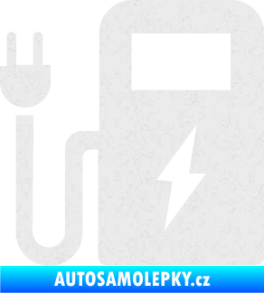 Samolepka Nabíjecí stanice 001 levá elektromobil charge Ultra Metalic bílá