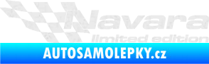 Samolepka Navara limited edition levá Ultra Metalic bílá