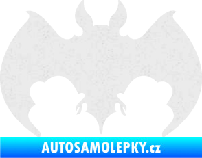 Samolepka Netopýr 002 Ultra Metalic bílá