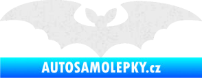 Samolepka Netopýr 006 Ultra Metalic bílá