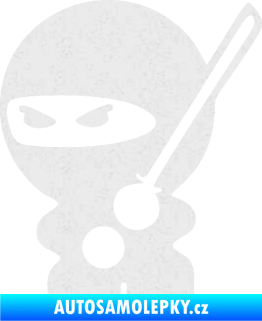 Samolepka Ninja baby 001 levá Ultra Metalic bílá