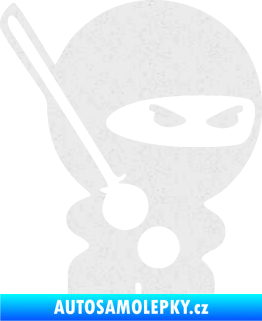 Samolepka Ninja baby 001 pravá Ultra Metalic bílá