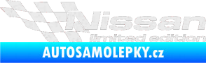 Samolepka Nissan limited edition levá Ultra Metalic bílá