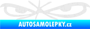 Samolepka Oči 002 levá Ultra Metalic bílá
