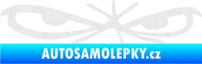 Samolepka Oči 002 pravá Ultra Metalic bílá