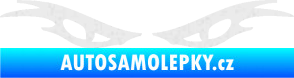 Samolepka Oči 003  Ultra Metalic bílá