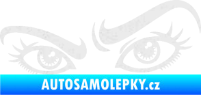 Samolepka Oči 004 levá Ultra Metalic bílá