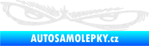 Samolepka Oči 005 levá Ultra Metalic bílá