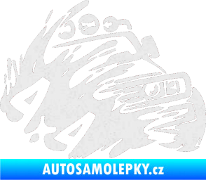 Samolepka Off Road 002 pravá 4x4 Ultra Metalic bílá