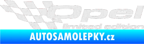 Samolepka Opel limited edition levá Ultra Metalic bílá
