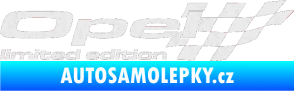 Samolepka Opel limited edition pravá Ultra Metalic bílá