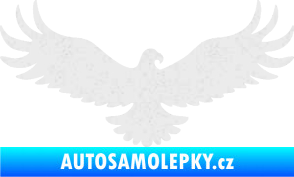 Samolepka Orel 006 pravá Ultra Metalic bílá