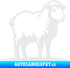 Samolepka Ovce 002 pravá Ultra Metalic bílá