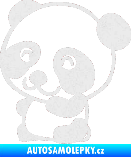 Samolepka Panda 002 levá Ultra Metalic bílá