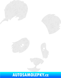 Samolepka Panda 004 pravá Ultra Metalic bílá