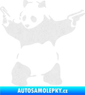 Samolepka Panda 007 levá gangster Ultra Metalic bílá