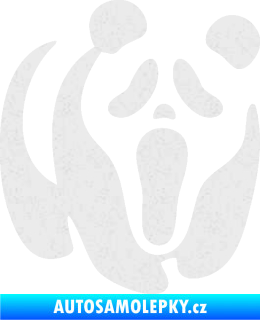 Samolepka Panda 014 pravá maska Vřískot Ultra Metalic bílá