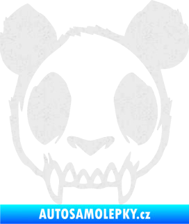 Samolepka Panda zombie  Ultra Metalic bílá