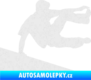Samolepka Parkour 001 pravá Ultra Metalic bílá