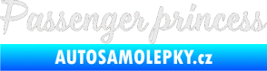 Samolepka Passenger Princess 001 nápis Ultra Metalic bílá