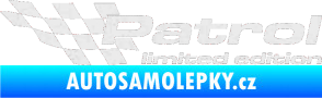 Samolepka Patrol limited edition levá Ultra Metalic bílá