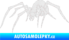 Samolepka Pavouk 002  levá Ultra Metalic bílá