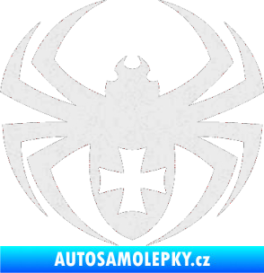 Samolepka Pavouk 004 křižák Ultra Metalic bílá